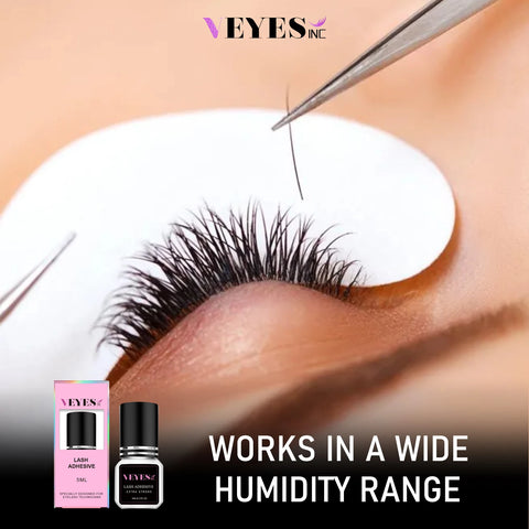 VEYES Inc 5ml Eyelash Extension Glue – Fast Drying (0.5s), Strong Adhesive with 7-Week Retention for Volume Lash Extensions