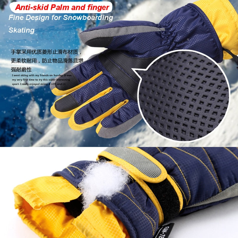 Snowboard Ski Gloves for Men & Women - Golden Buy