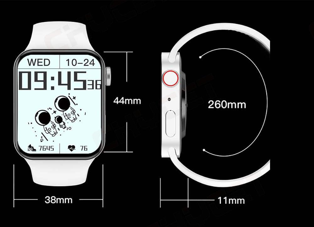 IWO Smart Watch Series 7 for Men & Women, Android & IOS - Golden Buy