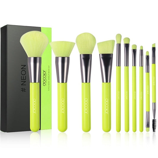 Neon Makeup Brushes - Golden Buy
